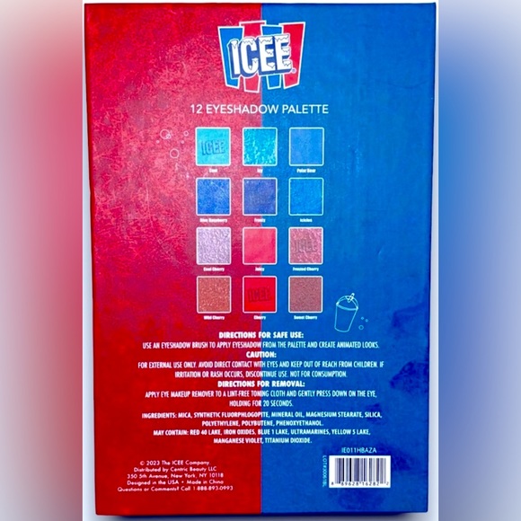 ❤️💙ICEE 12 Shadow Makeup Palette💙❤️NWT Centric Beauty Throwback, Limited Ed. - Picture 6 of 8